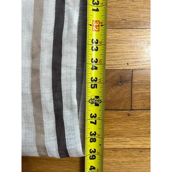 Anichini Silk Stripes scarf shawl Multicolor pastel minimalist 28X39 A001883 - Picture 7 of 7